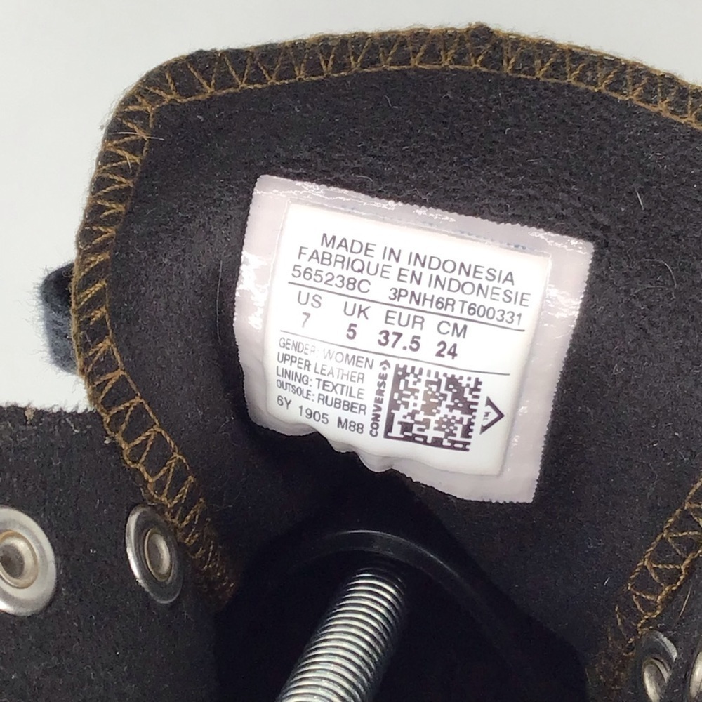 Converse Chuck Taylor All Star Hiker High-Top Sneaker in Olive Green Size 7. - Picture 11 of 12